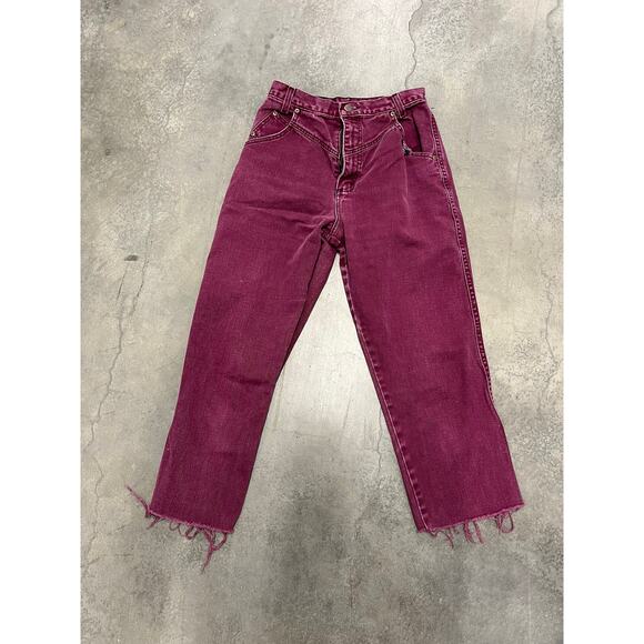 Vintage Ozark Mountain Western Jeans Womens maroon size 10 - Picture 1 of 5